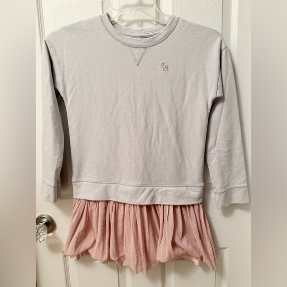abercrombie kids Other - Abercrombie Kids Girls Gray Sweatshirt with Pink Skirt Sz 9/10 DK